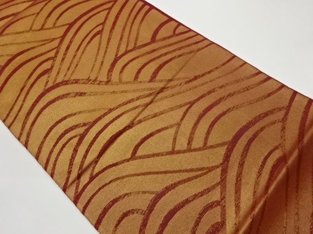 JAPANESE FUKURO OBI FOR SUMMER / WOVEN WAVE